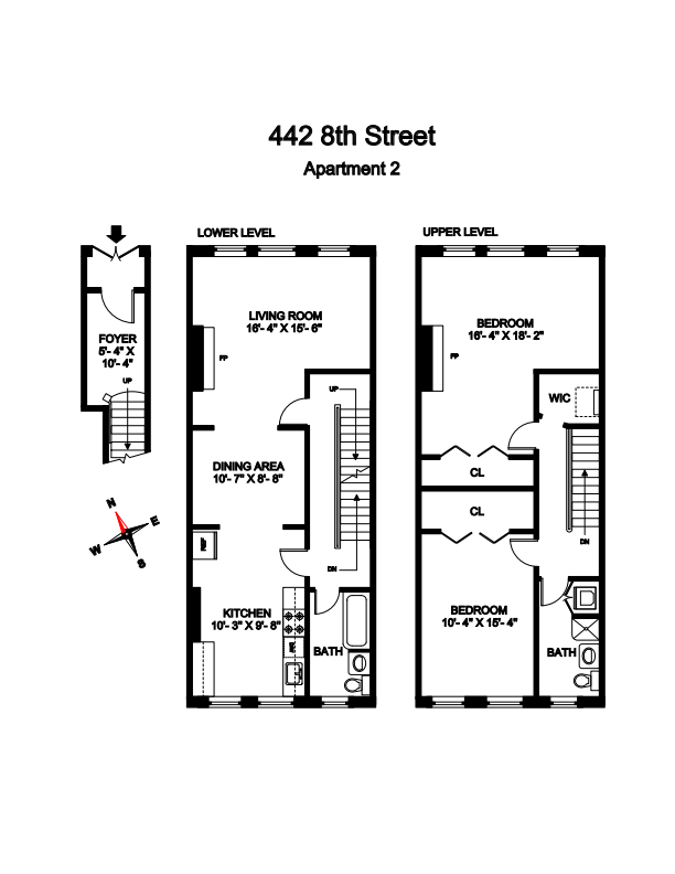 Floorplan of 442 8th St