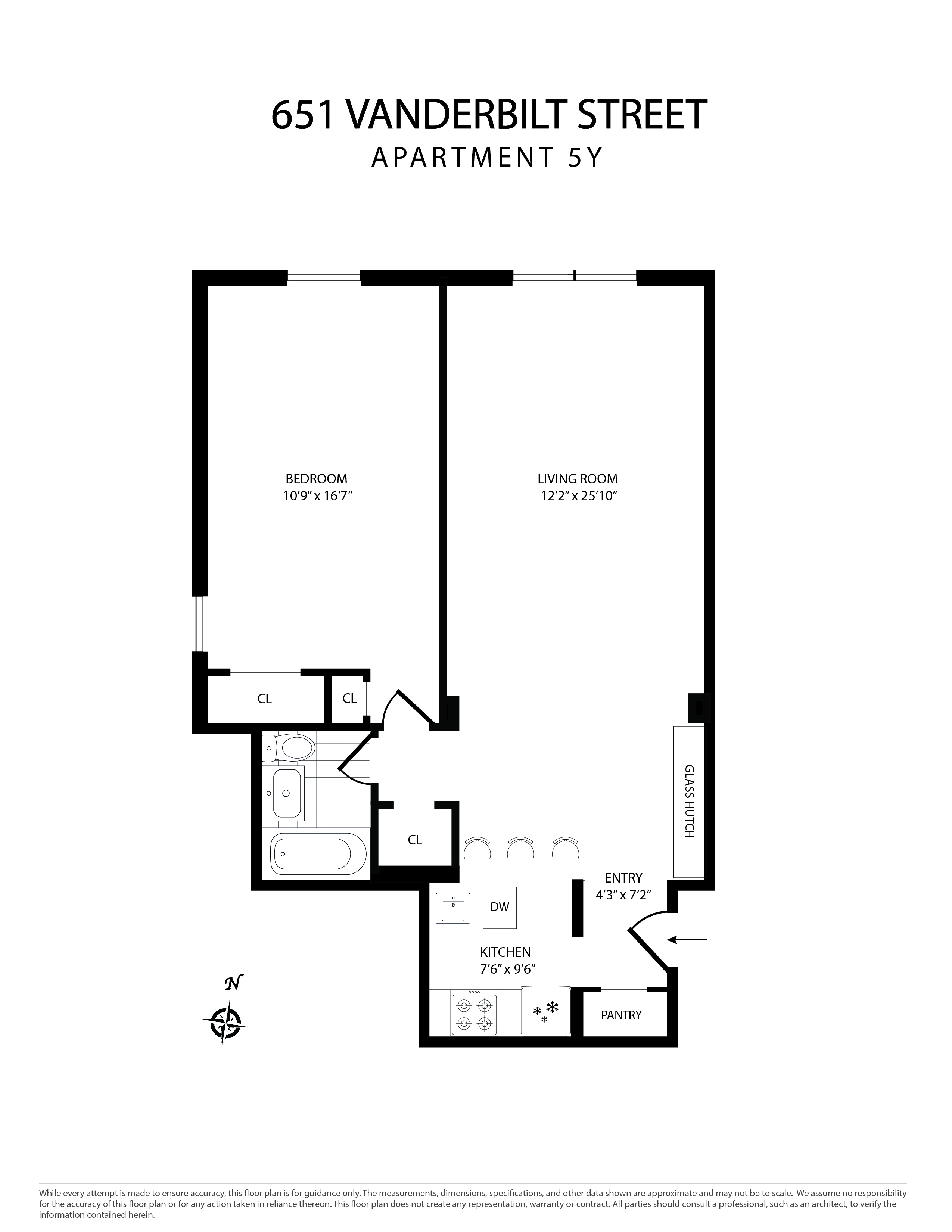 Floorplan of 651 Vanderbilt St