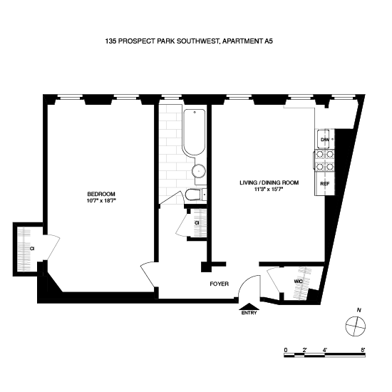 Floorplan of 135 Prospect Park SW