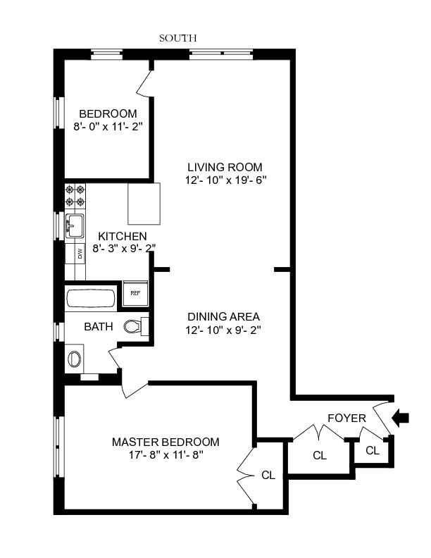 Floorplan of 230 Park Pl