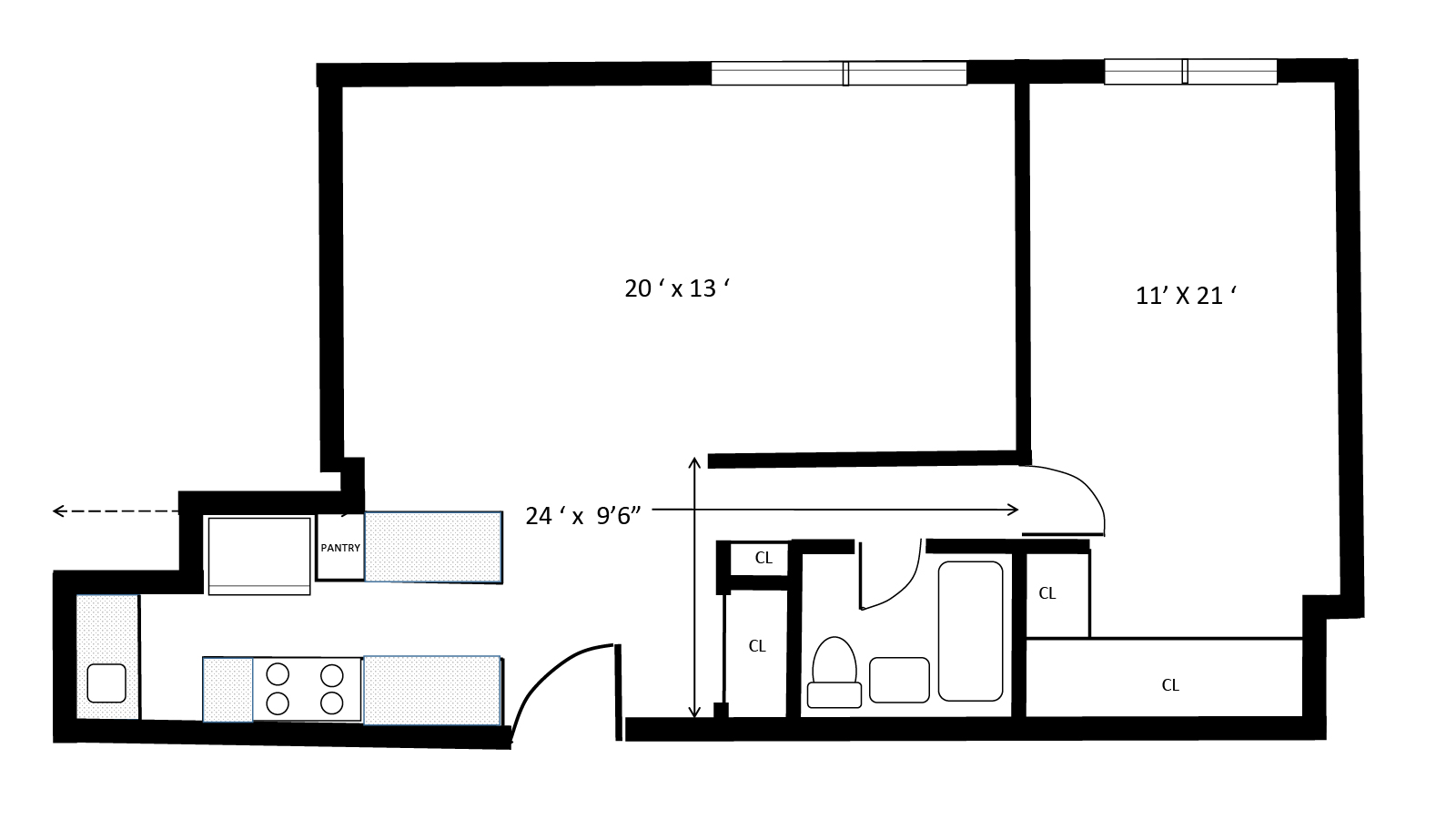 Floorplan of 651 Vanderbilt St