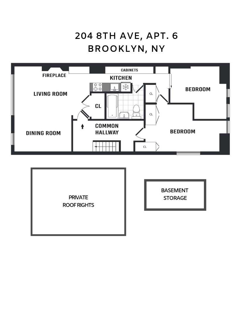 Floorplan of 204 8th Ave