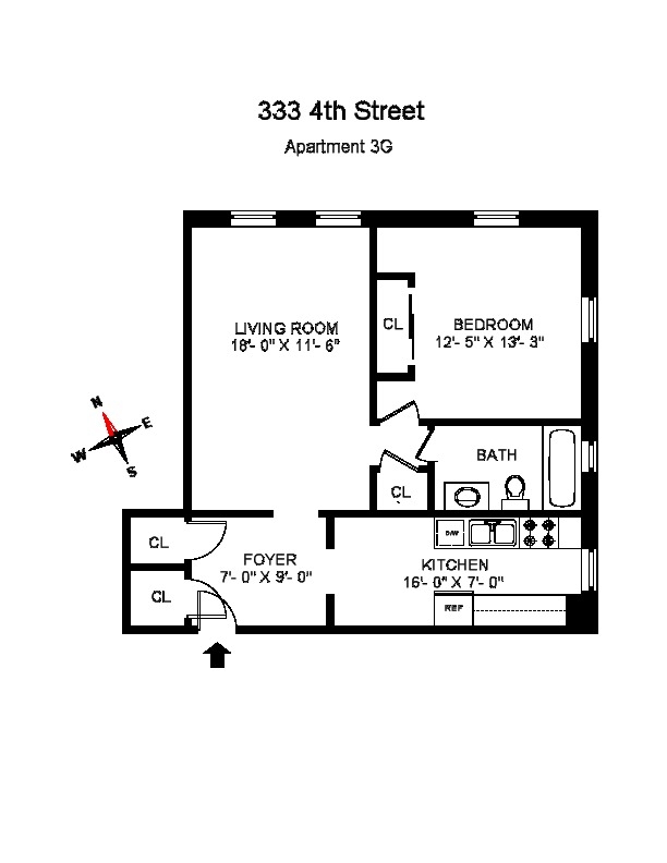 Floorplan of 333 4th St