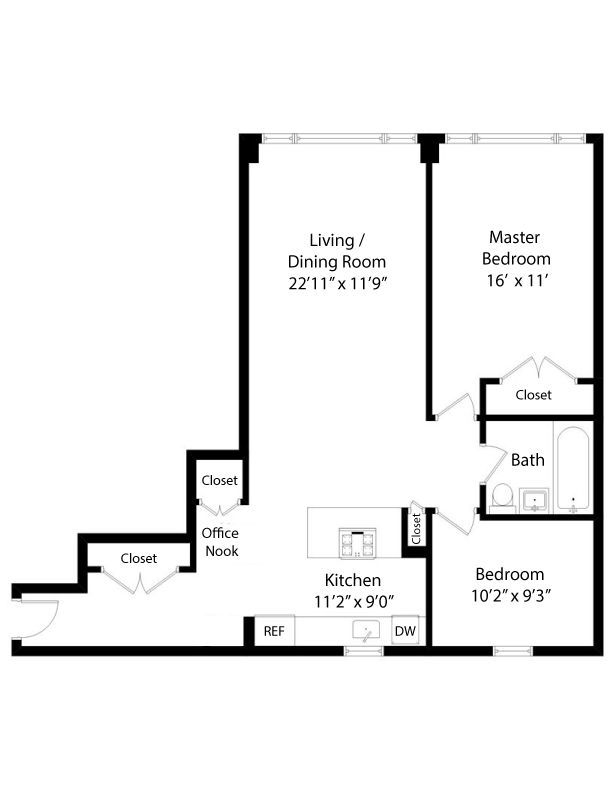 Floorplan of 227 Ocean Pkwy