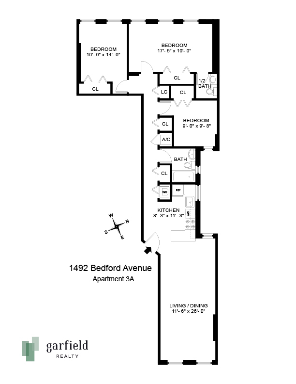 Floorplan of 1492 Bedford Ave