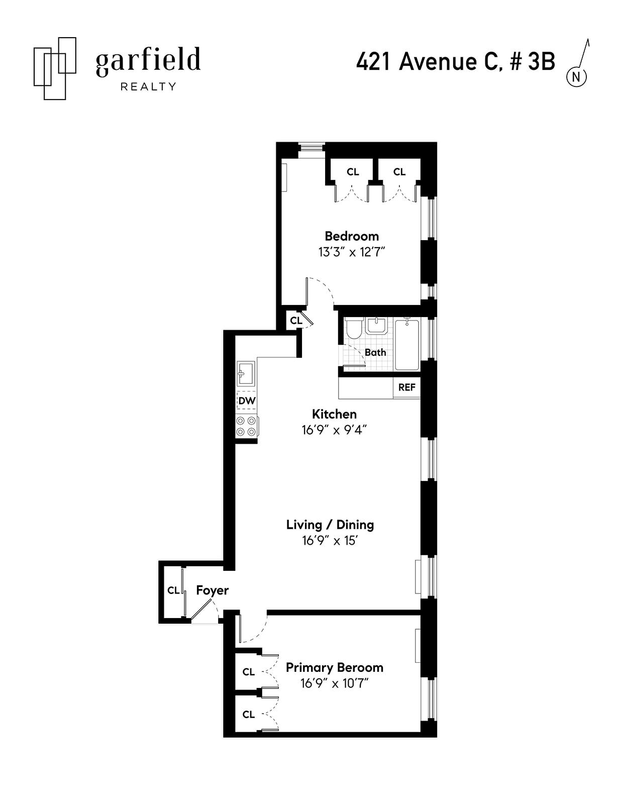 Floorplan of 403 Ave C