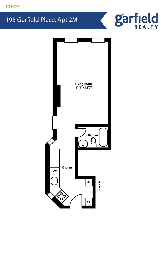 Floorplan of 195 Garfield Pl
