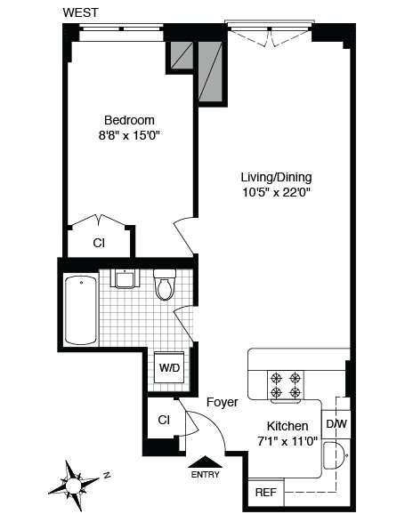 Floorplan of 302 2nd St