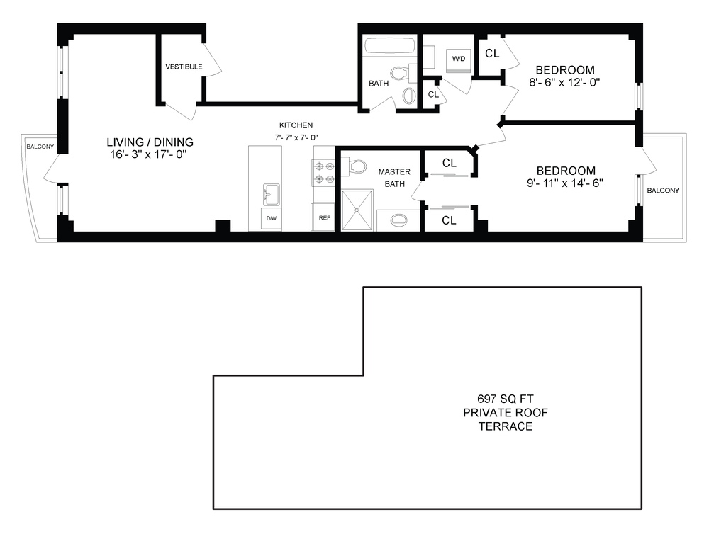 Floorplan of 359 7th St