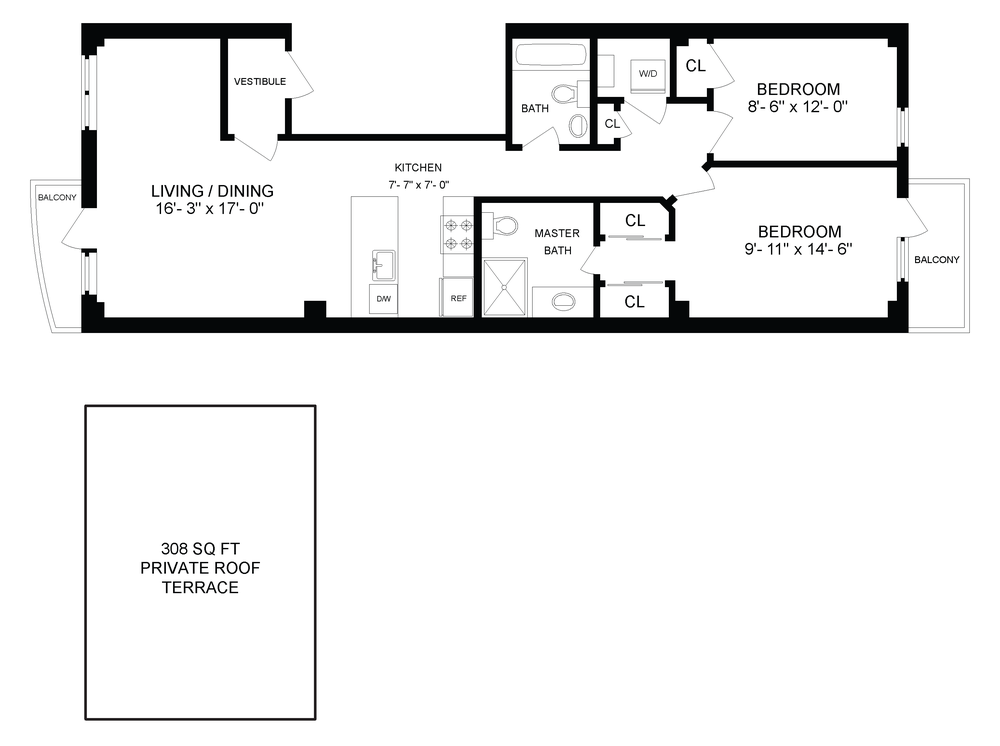 Floorplan of 359 7th St