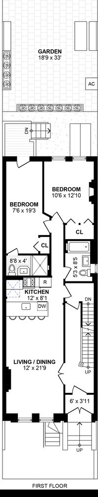 Floorplan of 211a 9th St