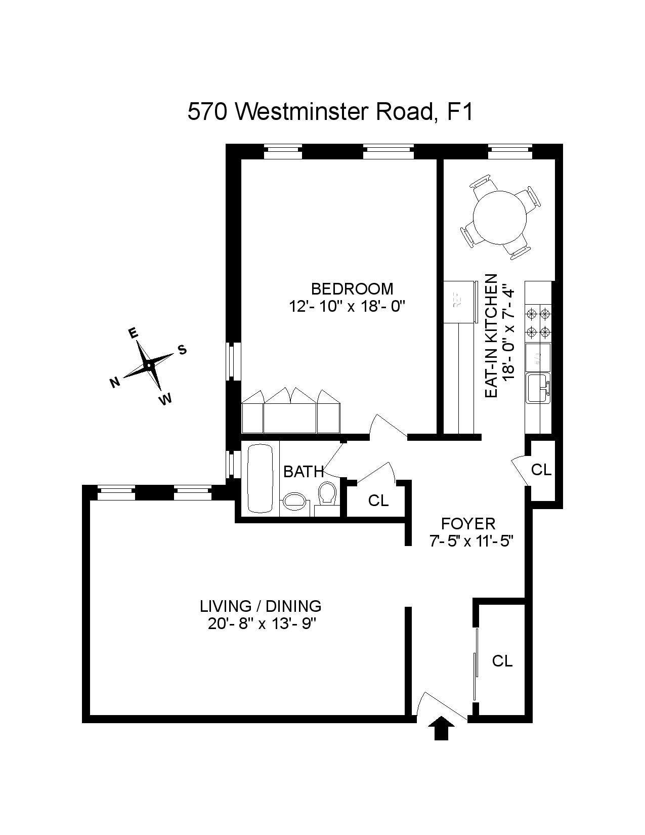 Floorplan of 570 Westminster Rd