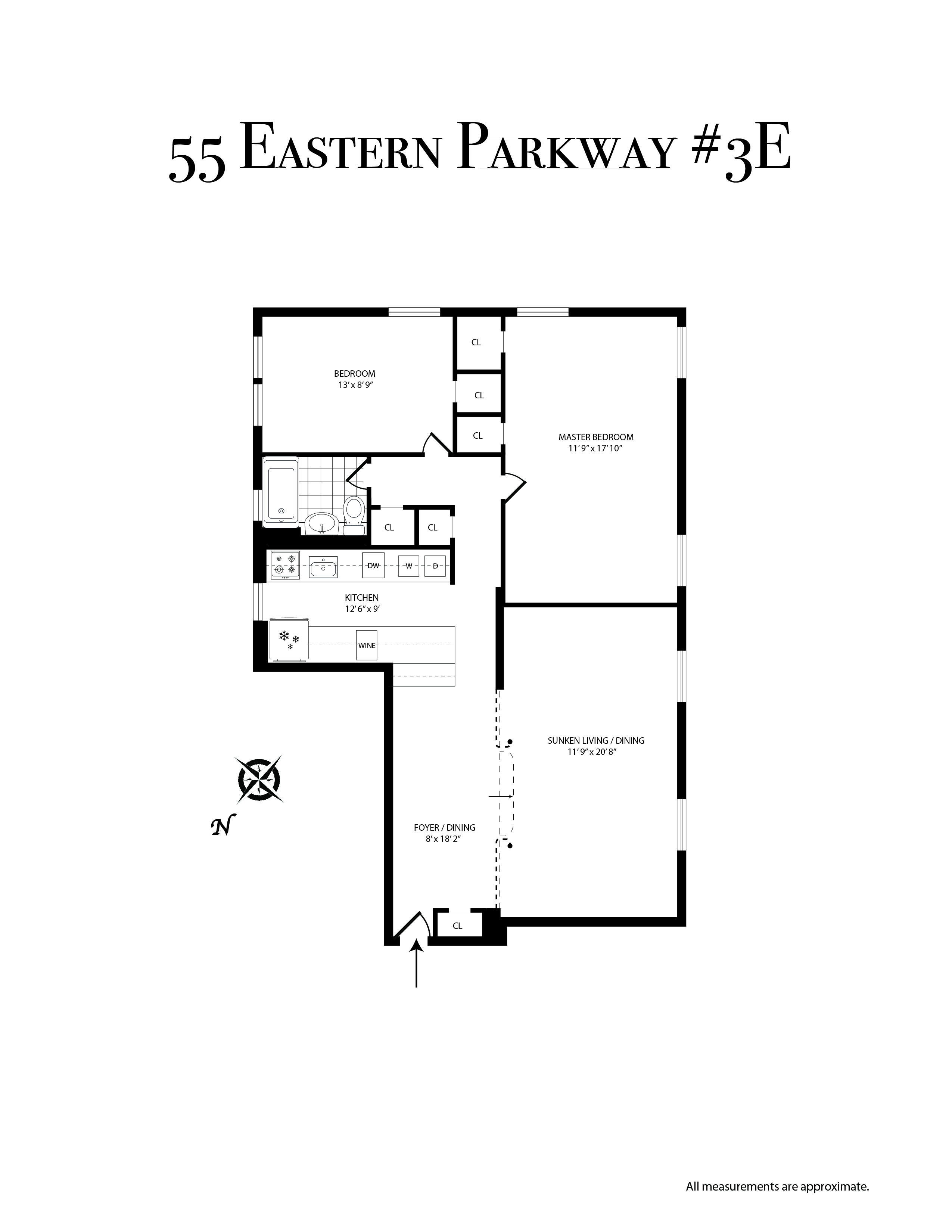 Floorplan of 55 Eastern Pkwy