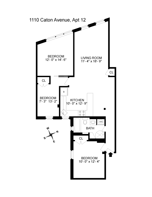 Floorplan of 1110 Caton Ave