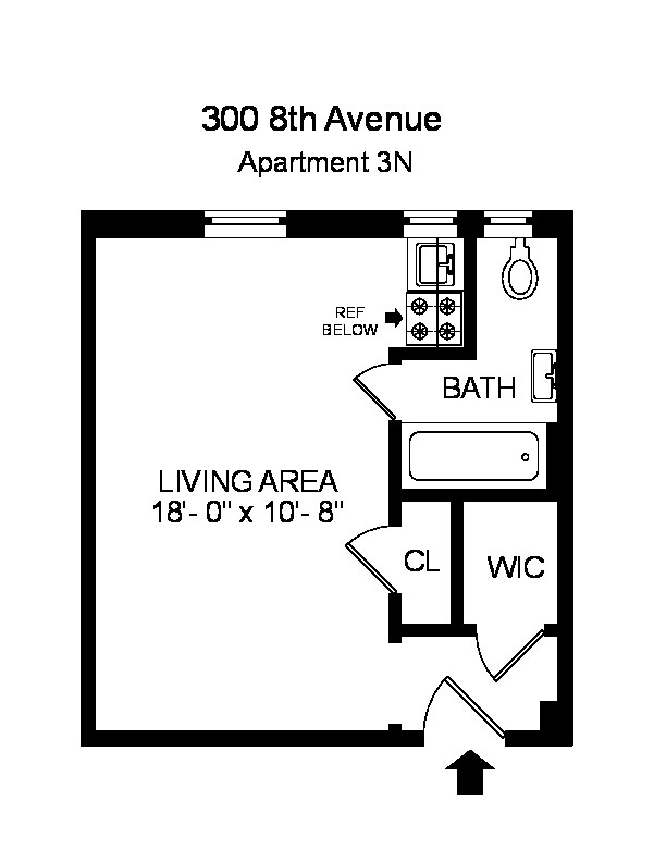 Floorplan of 300 8th Ave