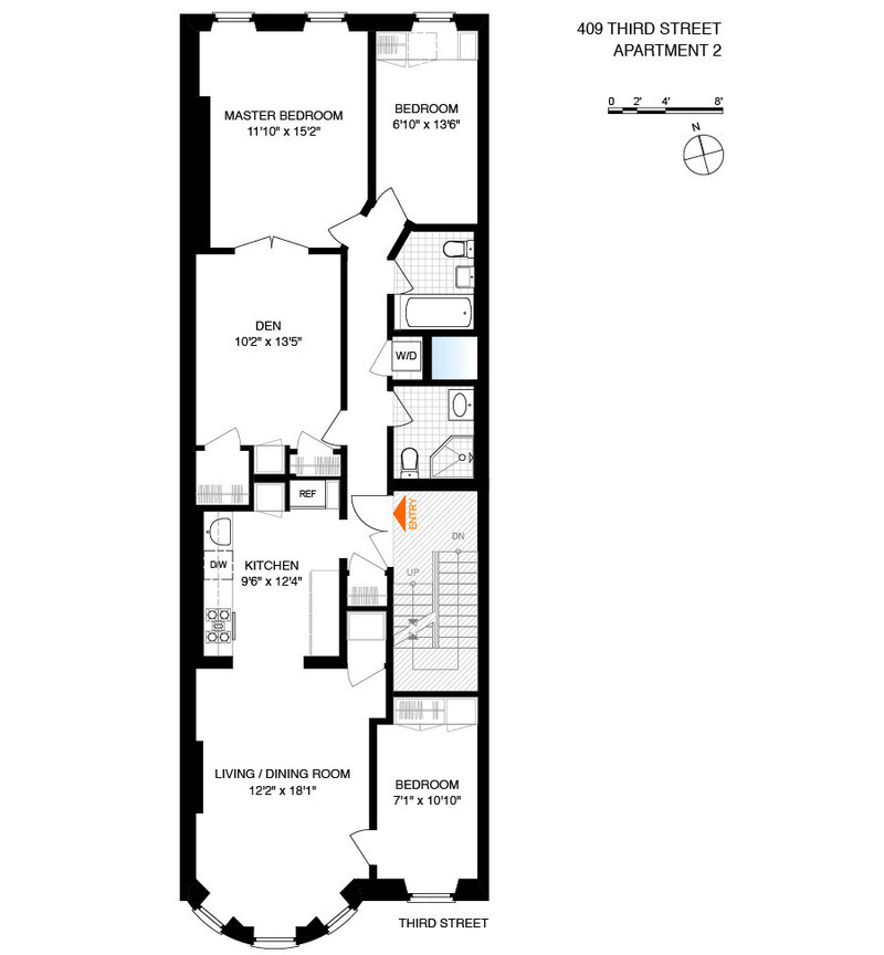 Floorplan of 409 3rd St