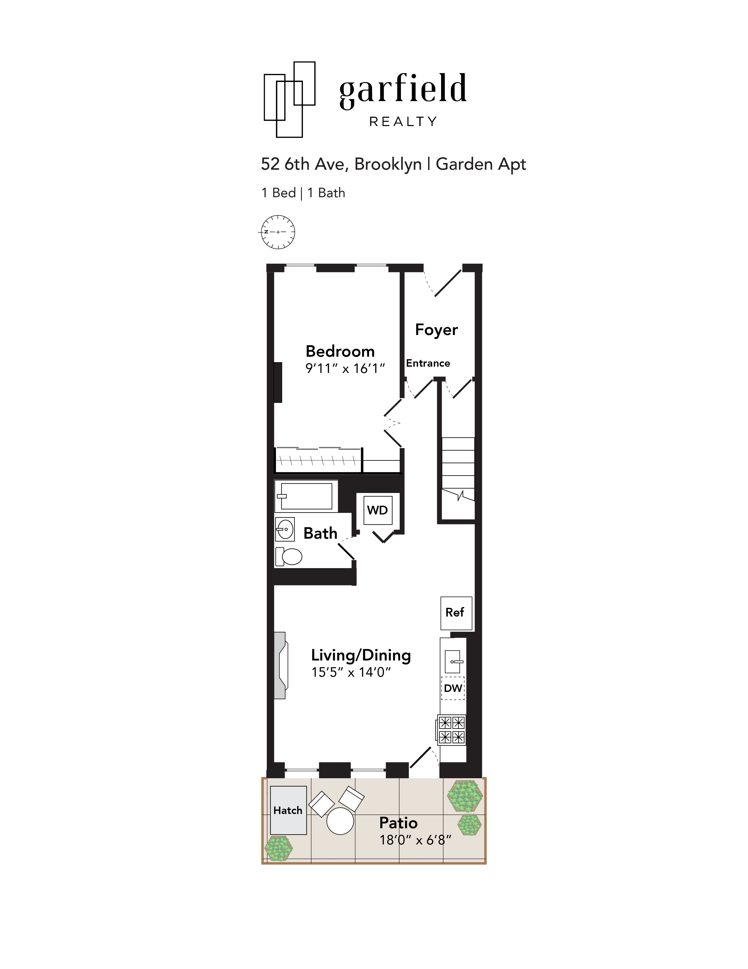 Floorplan of 52 6th Ave