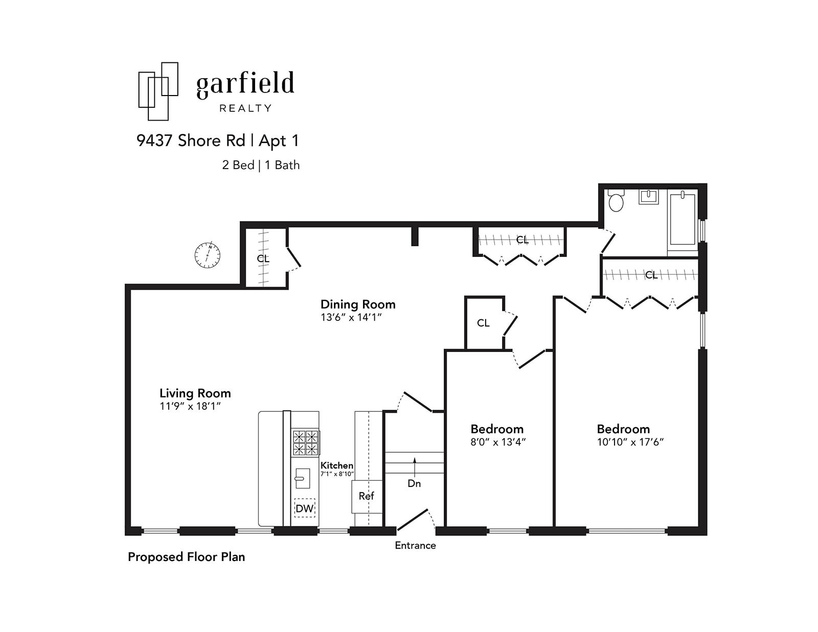 Floorplan of 9437 Shore Rd