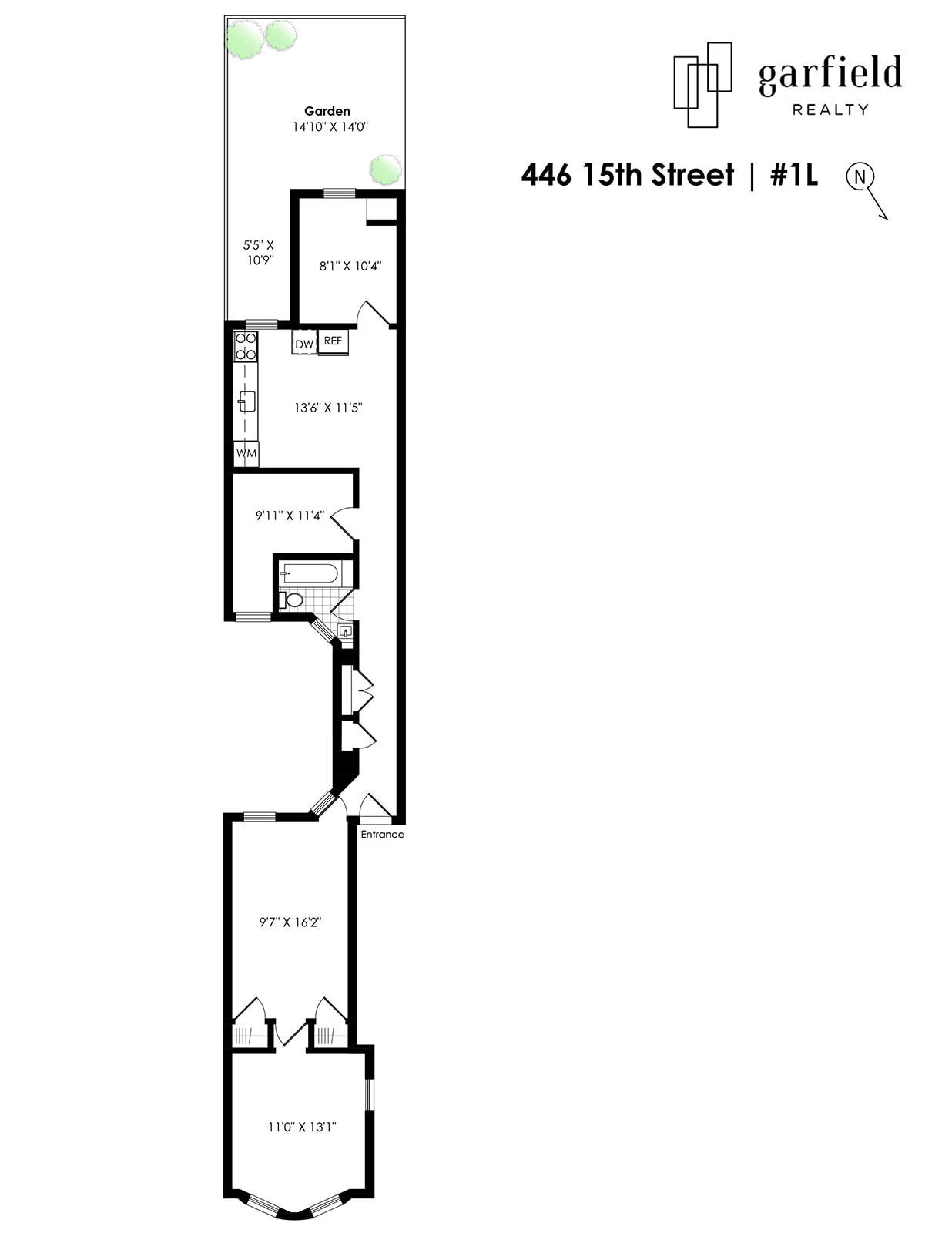 Floorplan of 446 15th St