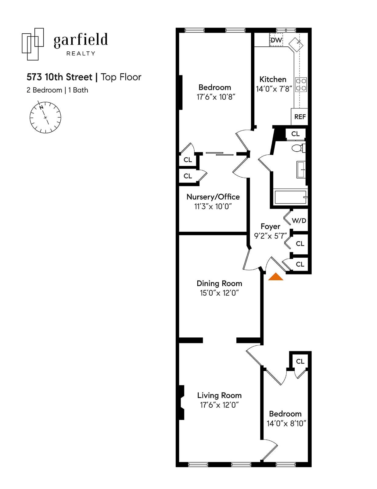 Floorplan of 573 10th St