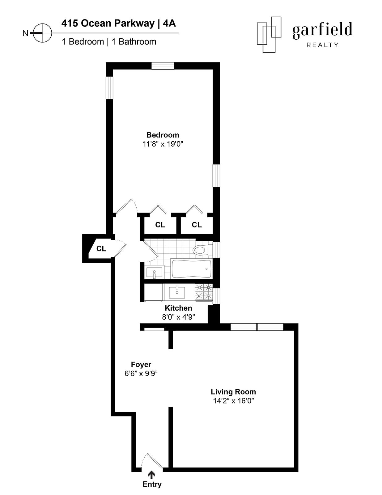 Floorplan of 415 Ocean Pkwy