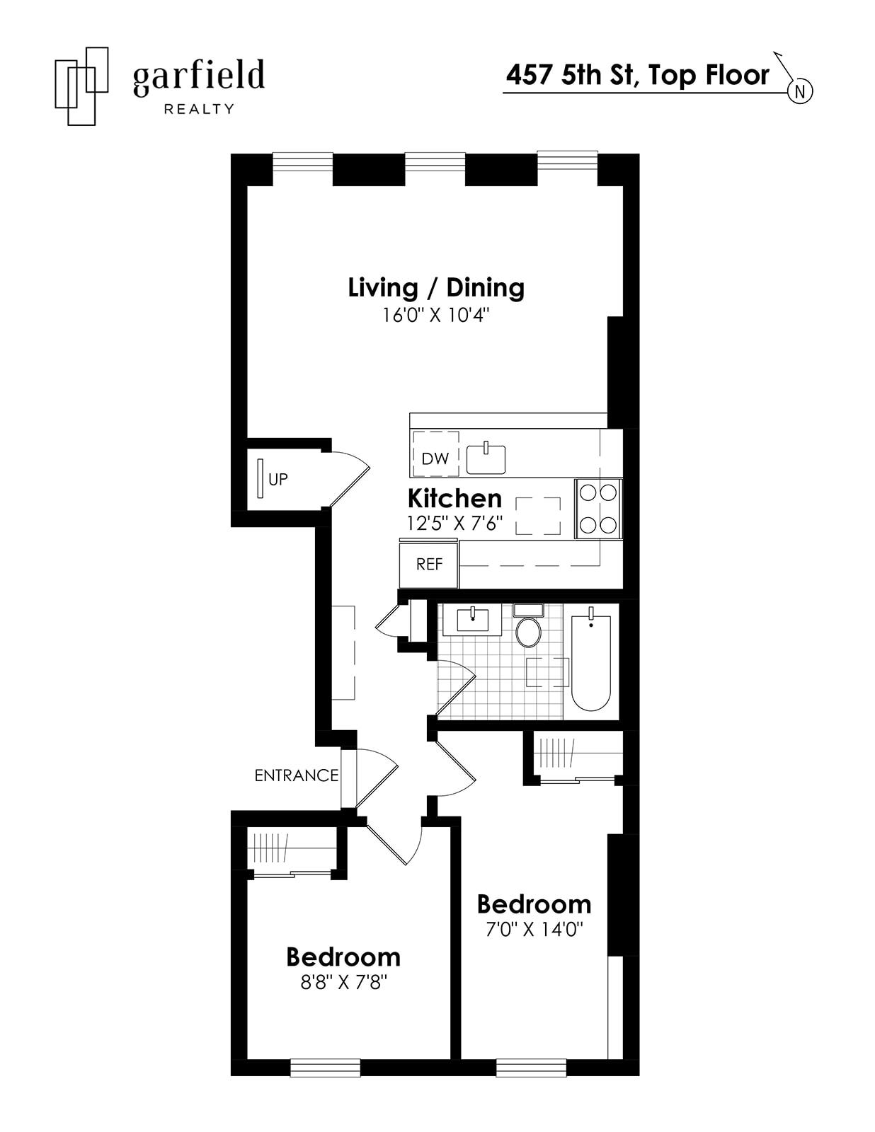 Floorplan of 457 5th St