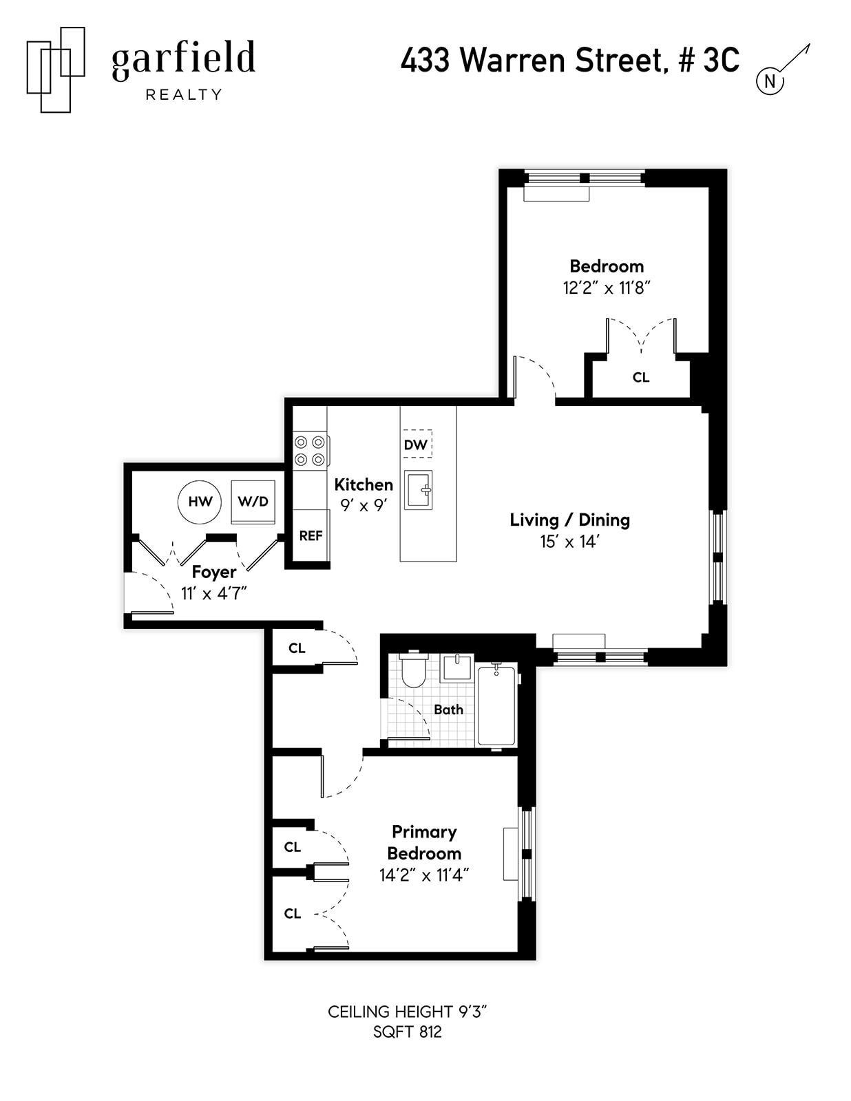 Floorplan of 433 Warren St