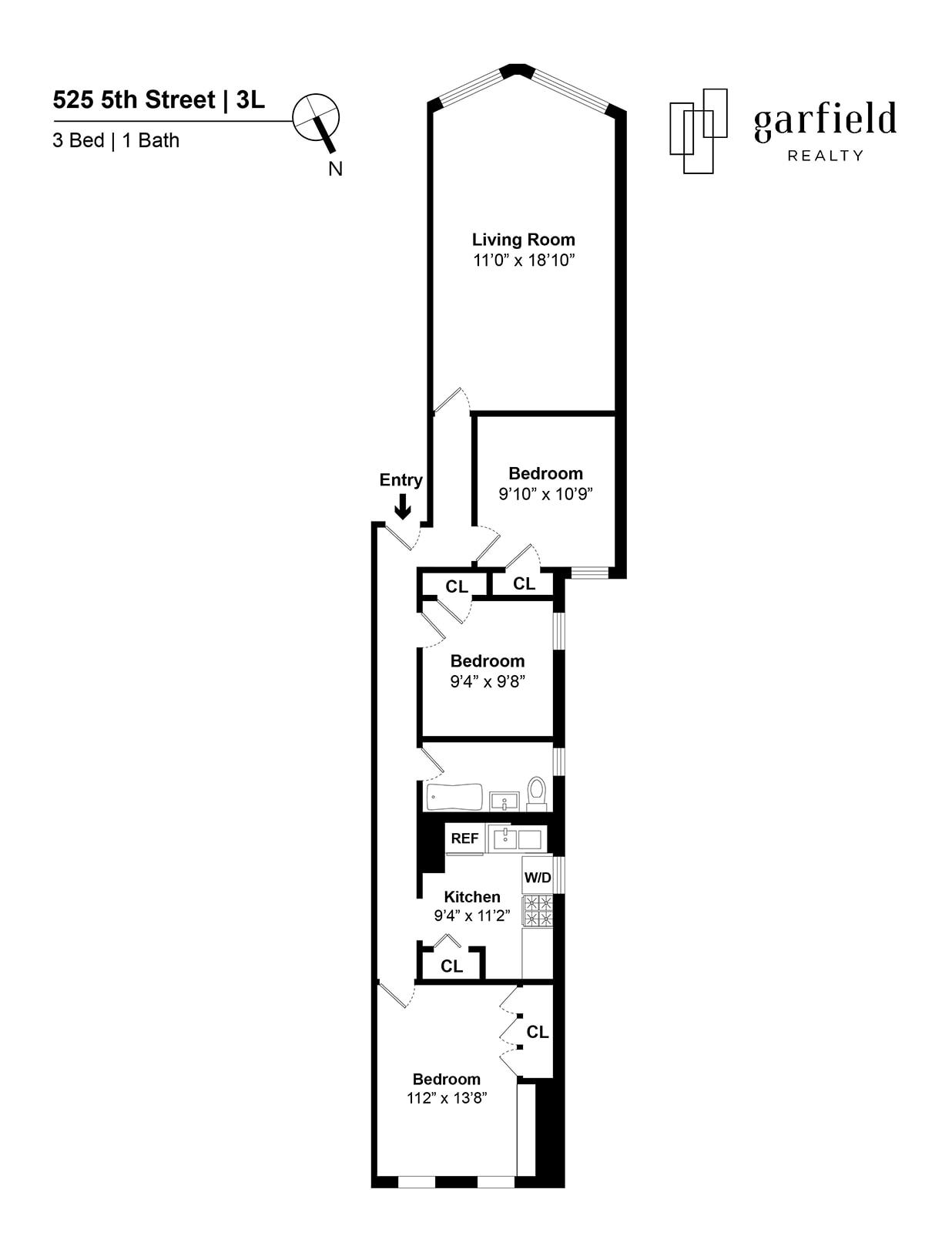 Floorplan of 525 5th St