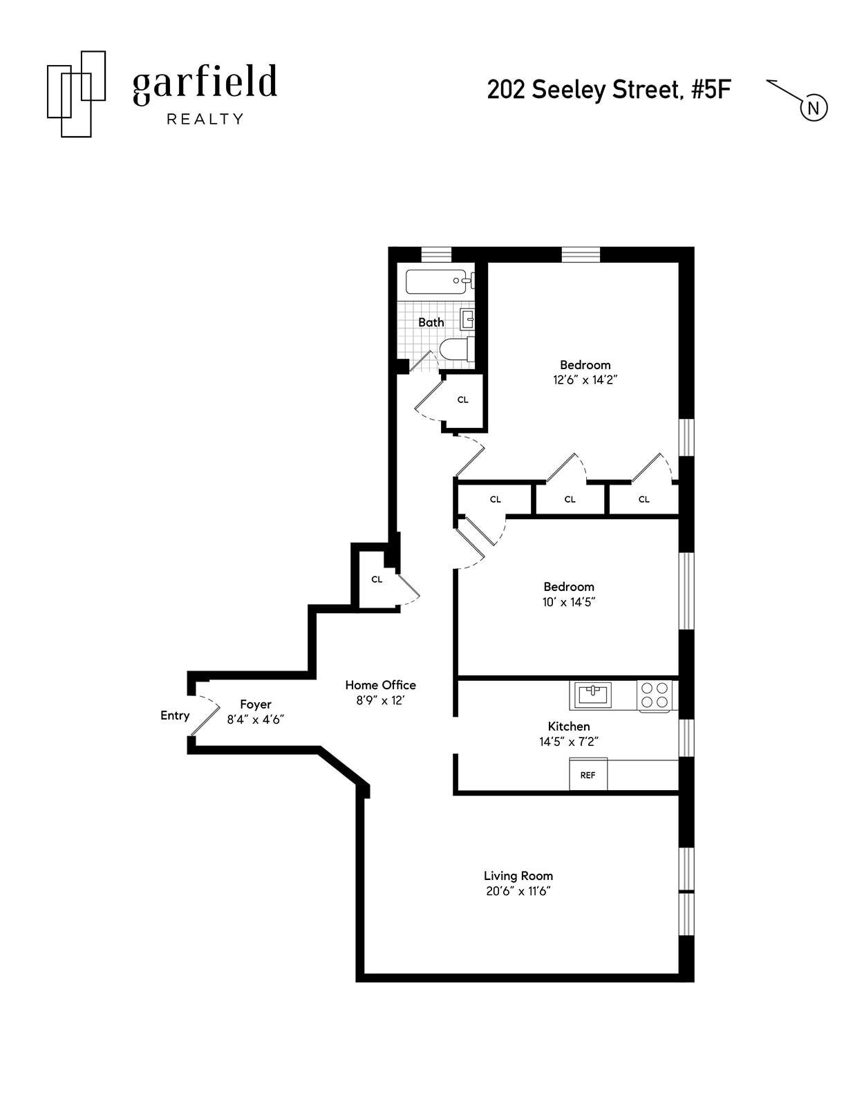 Floorplan of 202 Seeley St