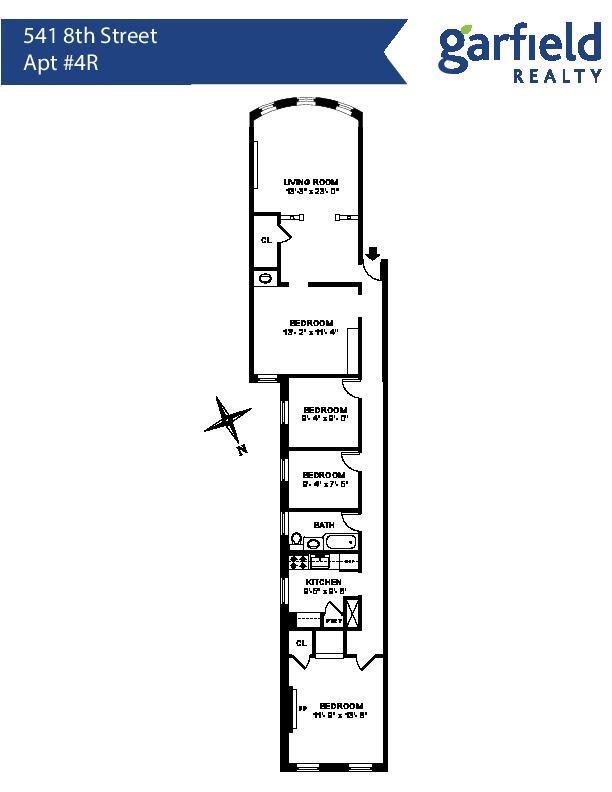 Floorplan of 541 8th St