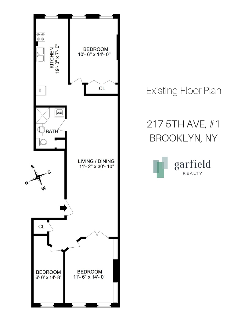 Floorplan of 217 5th Ave