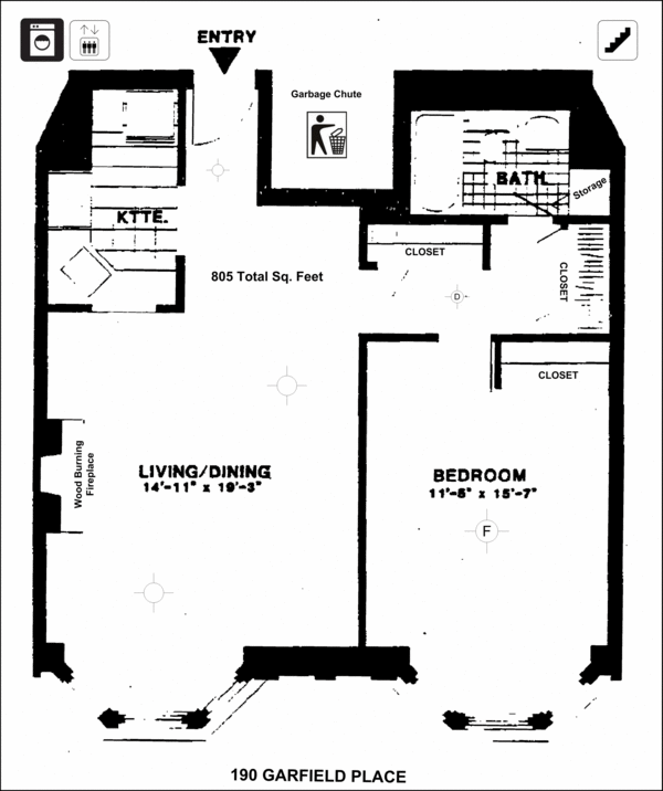 Floorplan of 190 Garfield Pl