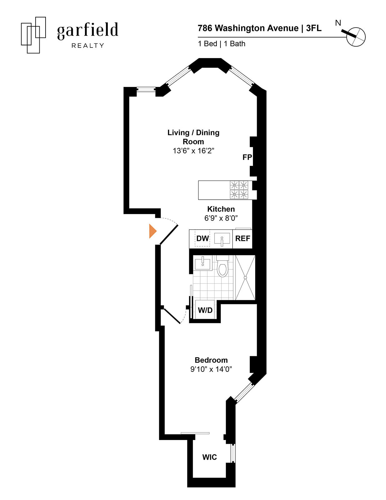 Floorplan of 786 Washington Ave