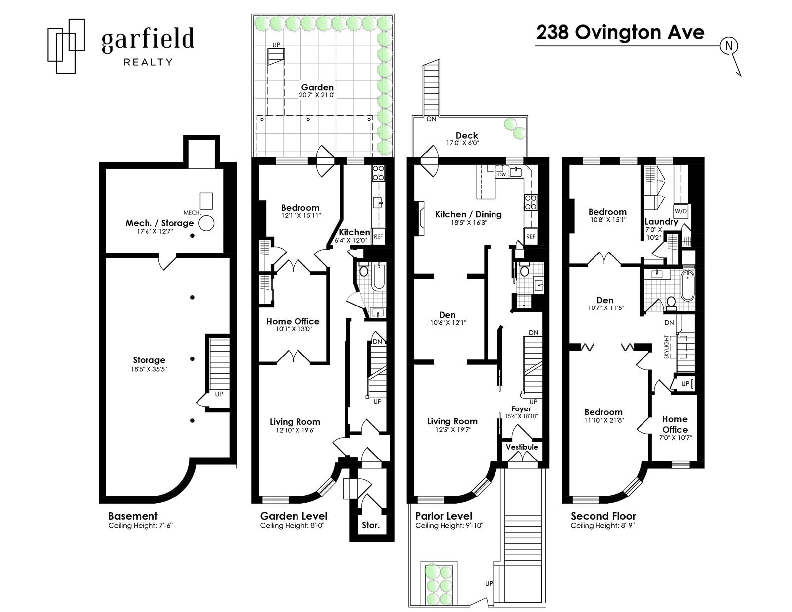 Floorplan of 238 Ovington Ave