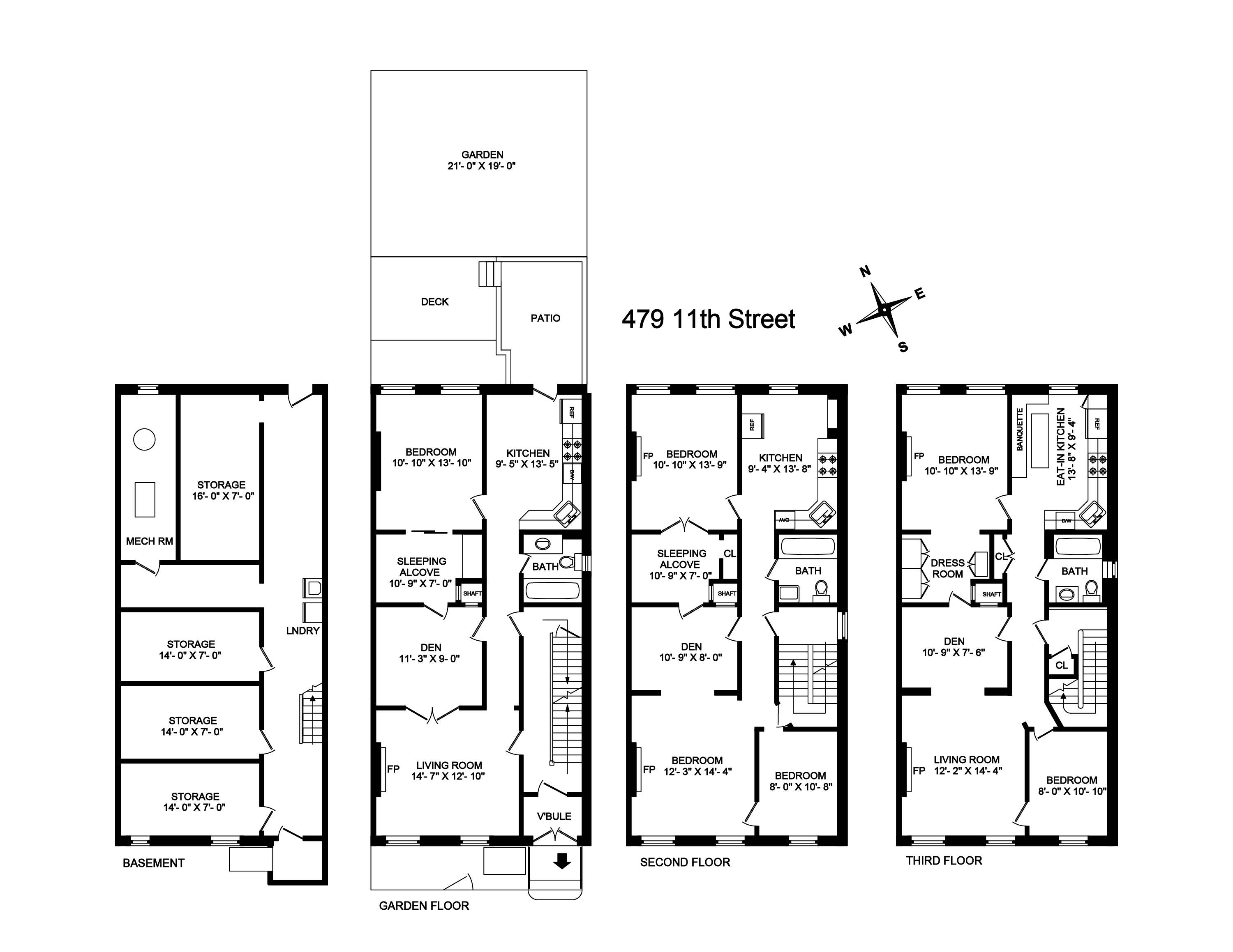 Floorplan of 479 11th St