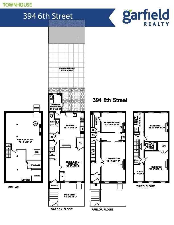 Floorplan of 394 6th St