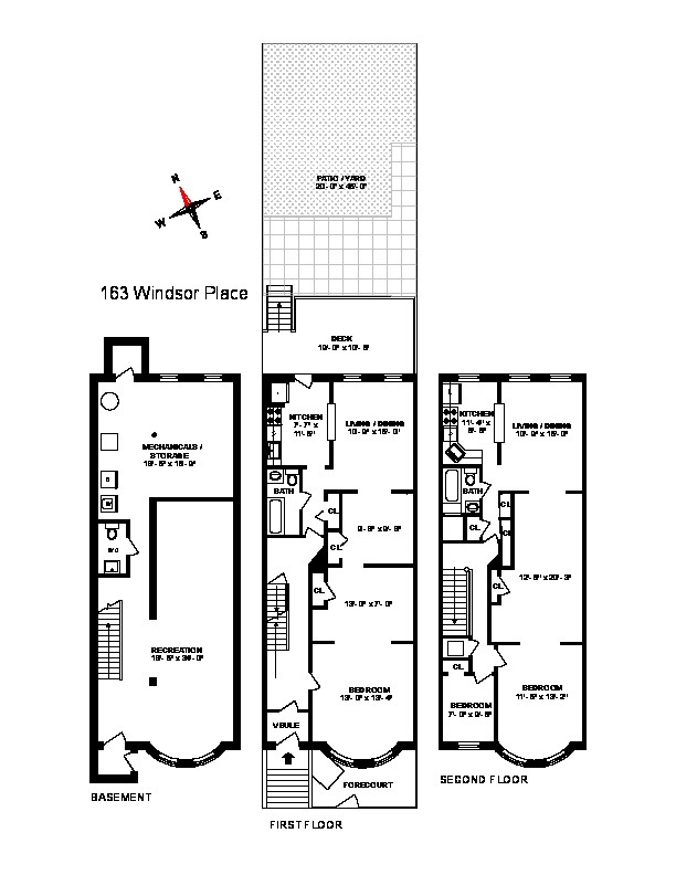 Floorplan of 163 Windsor Pl