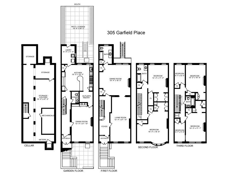 Floorplan of 305 Garfield Pl