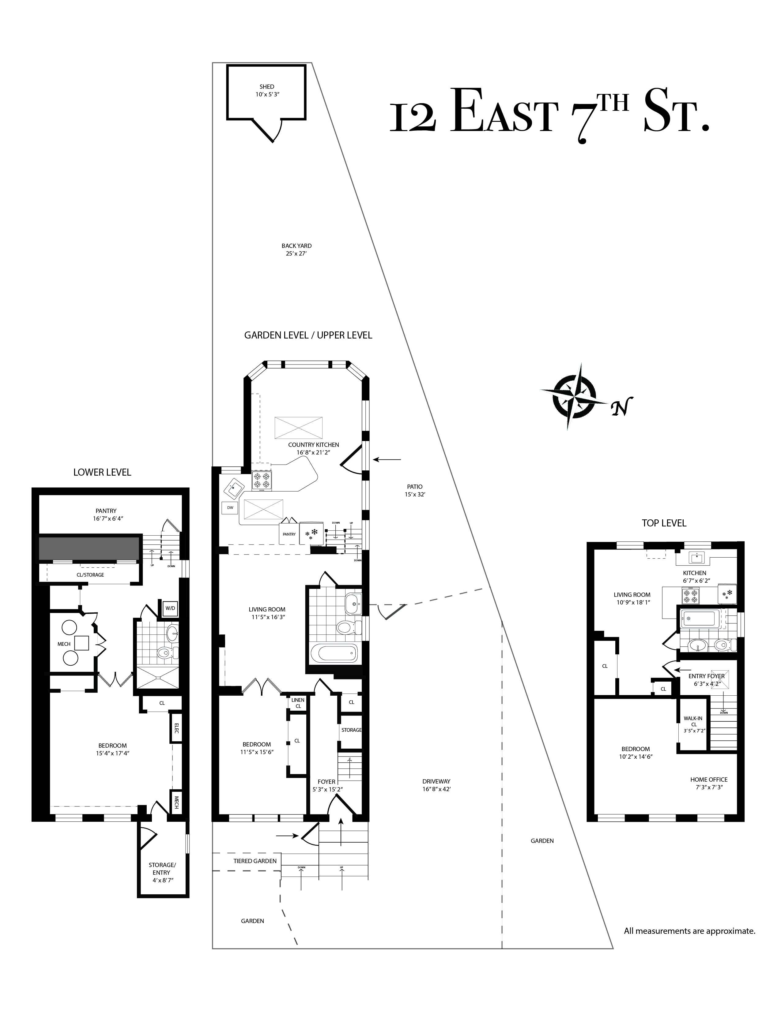 Floorplan of 12 E 7th St