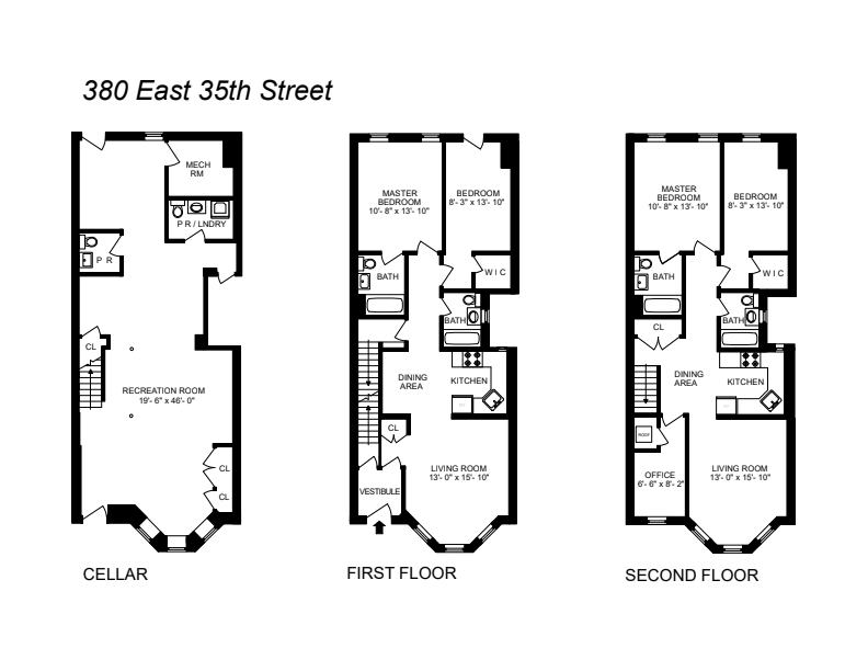 Floorplan of 380 E 35th St