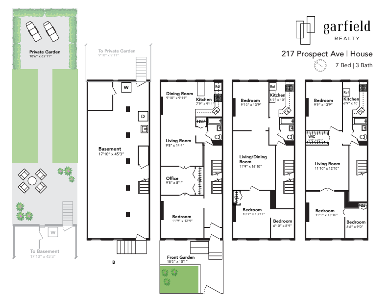Floorplan of 217 Prospect Ave