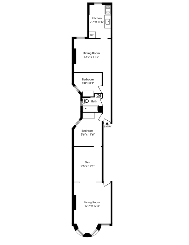 Floorplan of 707 Carroll St