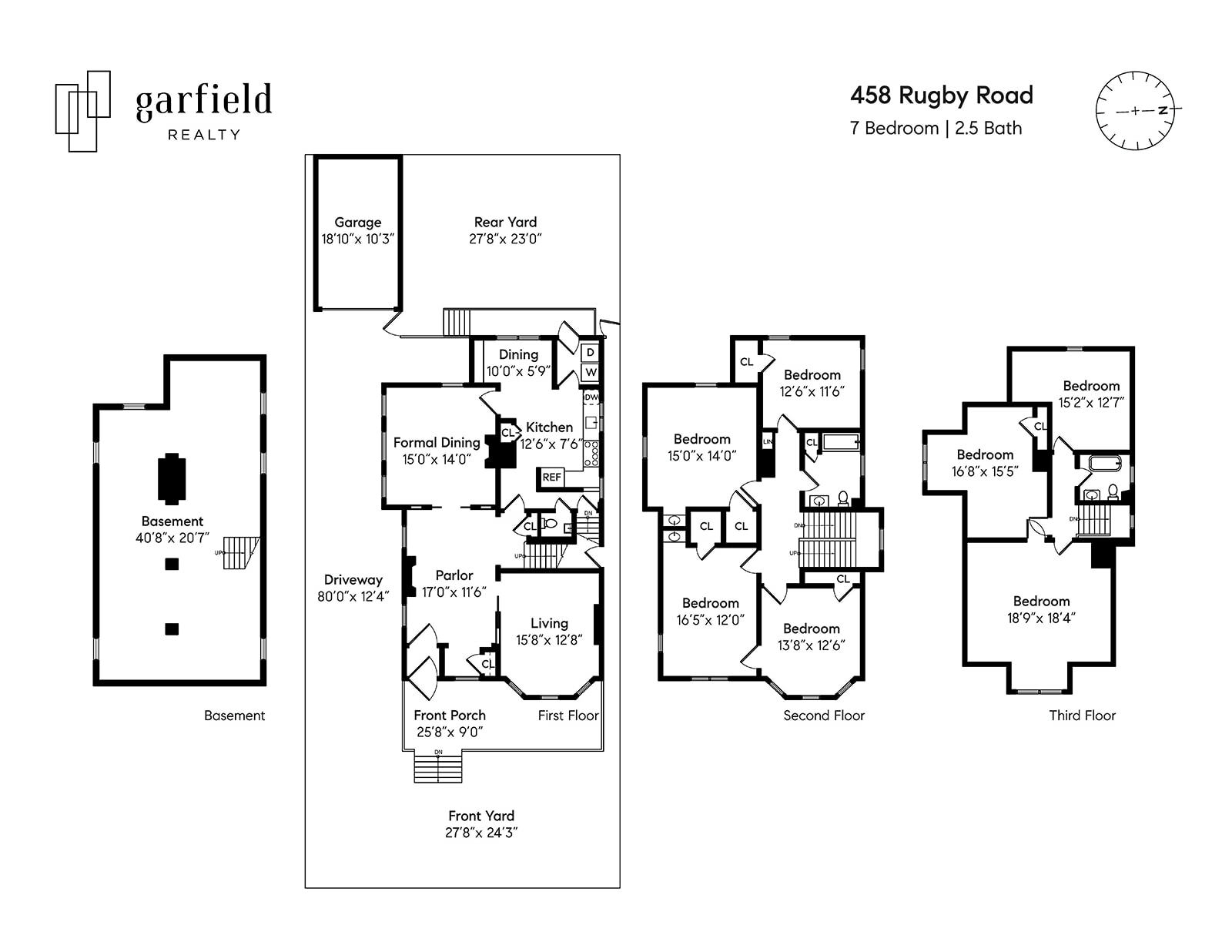 Floorplan of 458 Rugby Rd