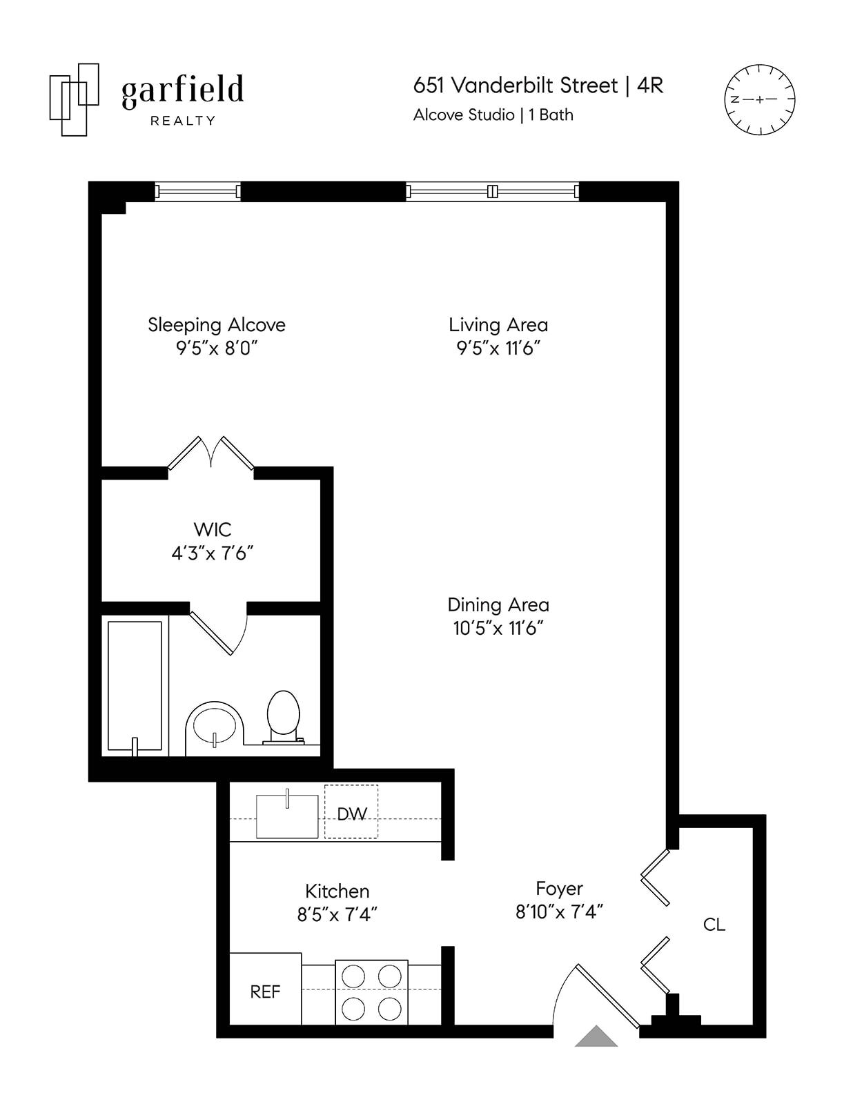 Floorplan of 651 Vanderbilt St